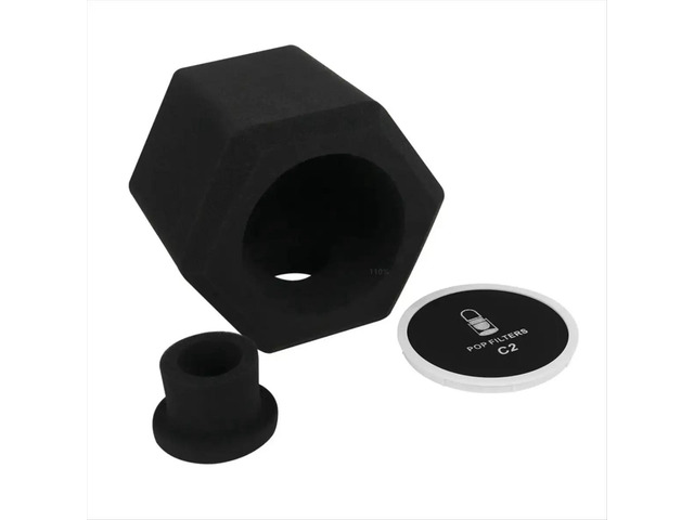 C2 Microphone -Filter Wind Shield Acoustic for Record Studios Mic Sound-Absorbing Foam Vocal Isolation Ball