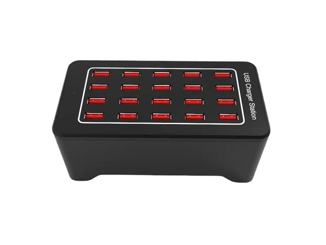 USB 20 Ports HUB 100W Universal Wall Desktop Fast Charging Station Dock For Mobile Phone Power Adapter Durable EU P