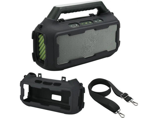 Silicone Cover for Boom 2 Outdoor Speaker, Travel Sleeve Case Shockproof Protective Cover with Shoulder Strap