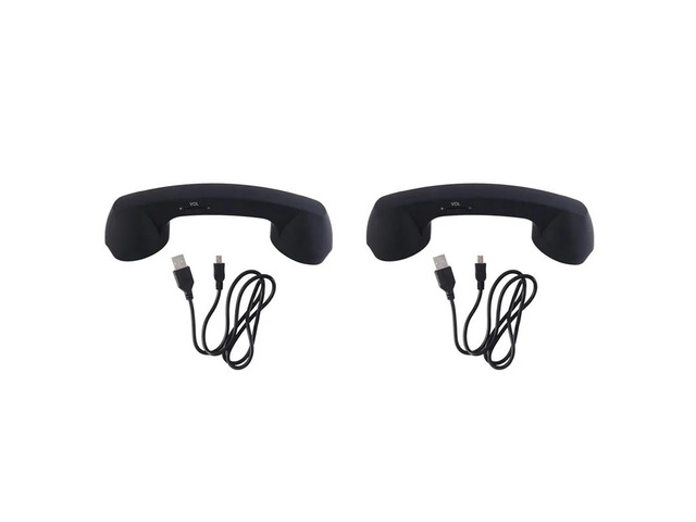 2X Retro Telephone Handset And Wired Phone Handset Receivers Headphones For Mobile Phone