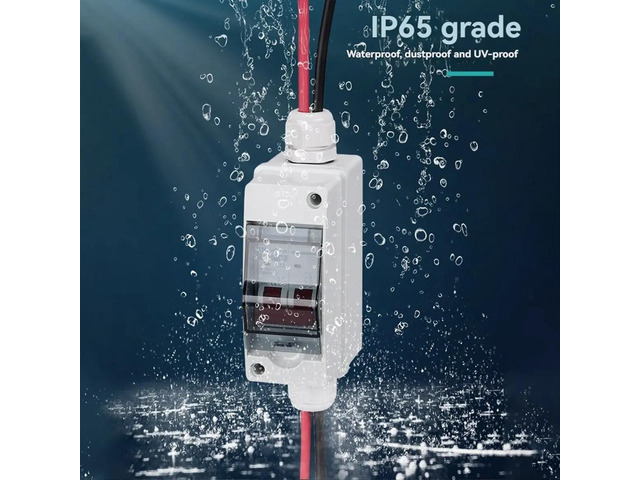 Solar Disconnect Switch Photovoltaic PV Combiner Box 400V DC Circuit Breaker IP65 Waterproof 16A