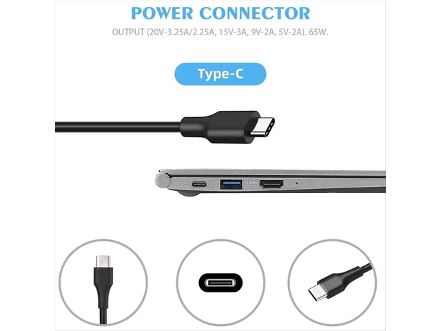 20V 65W Universal Car Charger Type C Car Charger Adapter Lighter DC Power Supply Adapter for Laptop