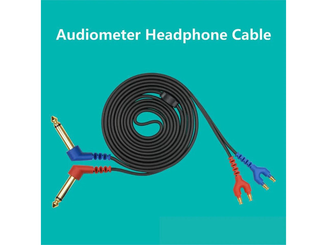 Cable for TDH39 DD45 Audiometry Air Conduction Headsets Headphone Audiomter Headsets Cable Earphone Accessories
