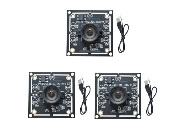 3PCS 100 Degree Camera Module 1MP OV9732 1280X720 30Fps USB Camera Module Drive Free For Winxp/7/8/10 With 60Cm Cabl