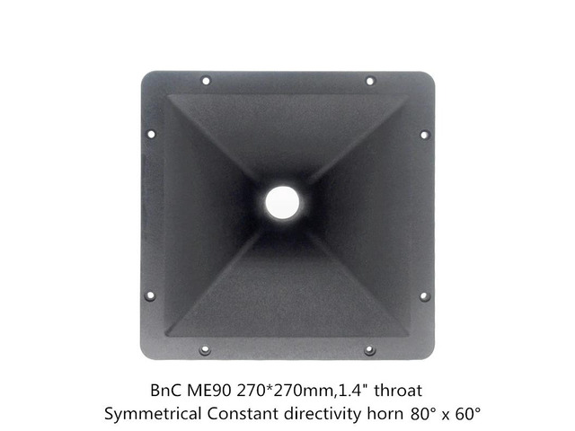 1PC DJ Speaker Tweeter Horn ME90 270*270mm 1.4 Inch For Public Address System Professional Audio Home Theater Karaoke HiFi