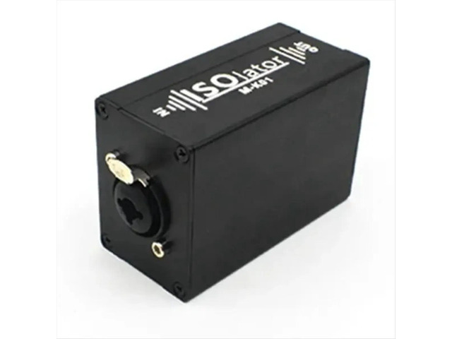 XLR Audio Isolator Noise Reduction Filter Eliminates Current Noise Dual Channel 6.5 XLR Mixer Audio
