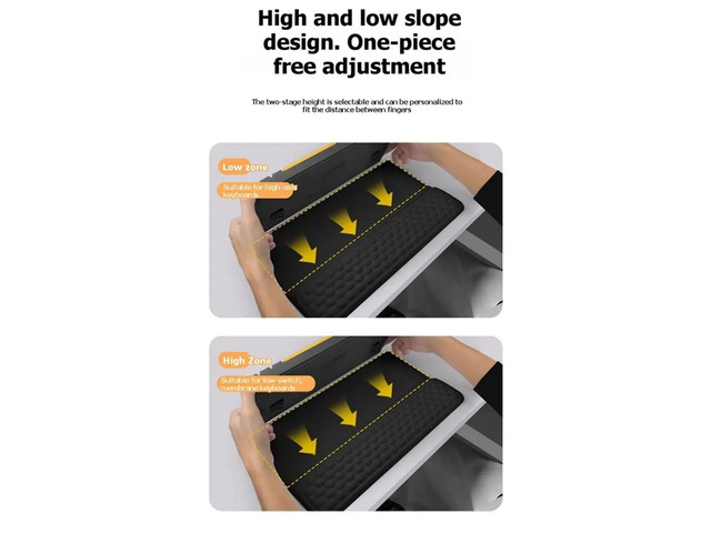 Wrist Rest with Keyboard Stand Computer Wrist Support Pad Ergonomic Keyboard Riser Holder Lifter Tray for Home A
