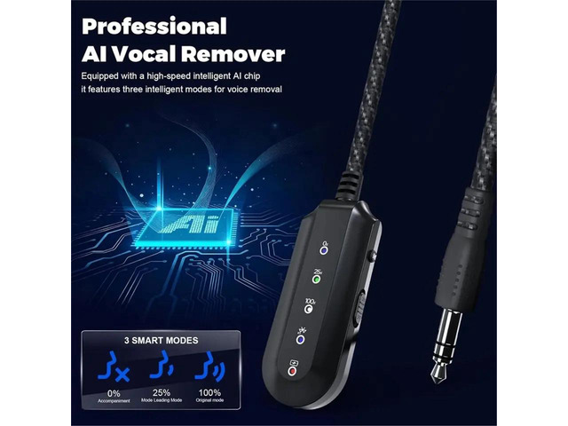 AI Vocal Remover, Real Time Voice Elimination Device, Karaoke Vocal Remover for Singing Practice