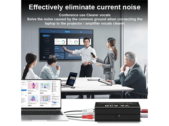 Audio Noise Filter Ground Loop Isolator for Hum Static Car Home Stereo System Car Audio Filter