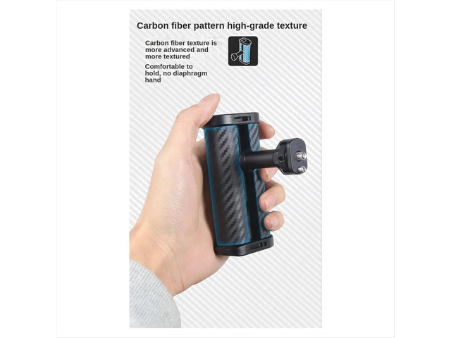 Mini Side Handle Handgrip with Dual 1/4 Mount for Mirrorless Digital Camera DSLR Camera Cage Built-in Wrench