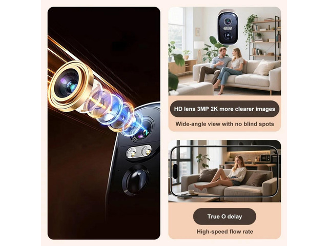 3MP Free Camera Smart Life Security Surveillance Camera Humanoid Motion Detection Long Time Standby Monitor