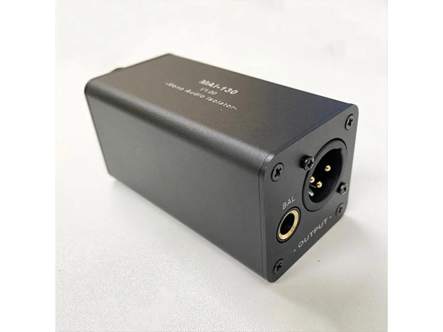 Audio Isolator Noise Reduction,Eliminates Current Noise,DI Grounding Box,6.5 XLR Mixer Audio Isolator, MAI-130 Mono