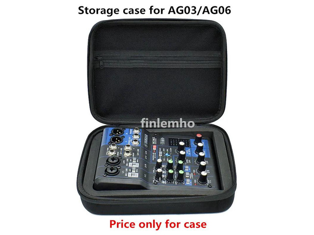 1PC Storage Case For Mixer Yamaha AG03 AG06 MG06 Hard Shell Cover With EVA Protection