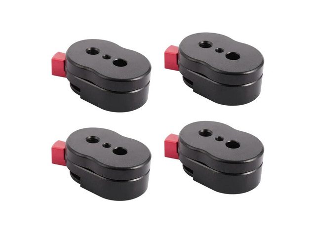 4X Field Monitor Quick Release Plate For LCD Monitor Magic Arm LED Light Camera Camcorder Rig With 1/4-Inch Screw Hole
