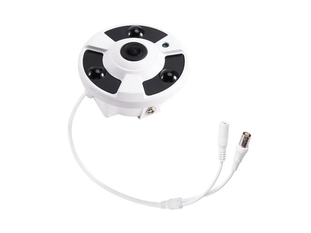 CCTV 180° Panoramic AHD Camera 2MP Dome Fisheye Wide Angle View TVI CVI 4IN1 1.7Mm Lens Day/Night Security Camera