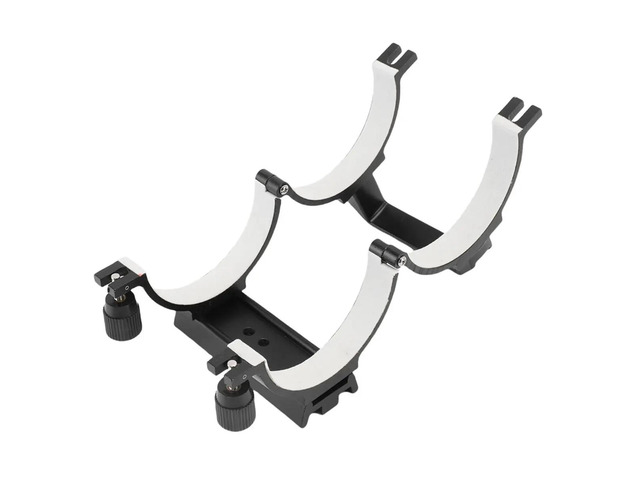 Telescope Tube Ring Aluminum Alloy Optical Tube Clamp with Padding Strips for 80mm to 90mm Astronomical Telescope