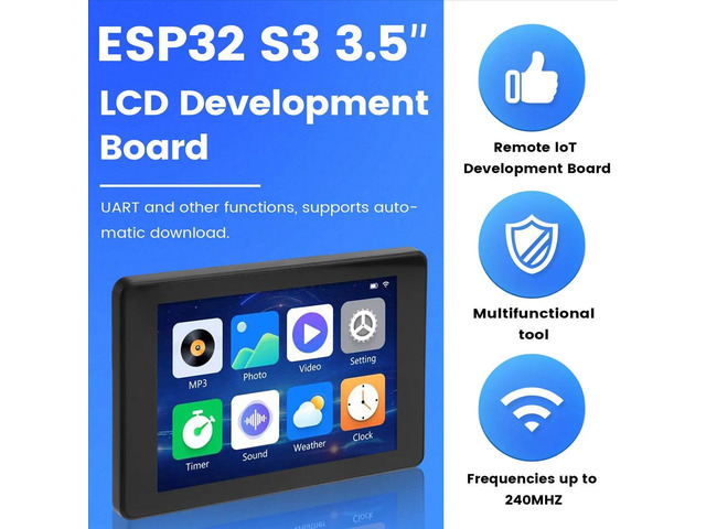 3.5Inch LCD Development Board 480x320 Display Capacitive Touch Screen Tablet/MP3 Video/Clock LVGL for,B