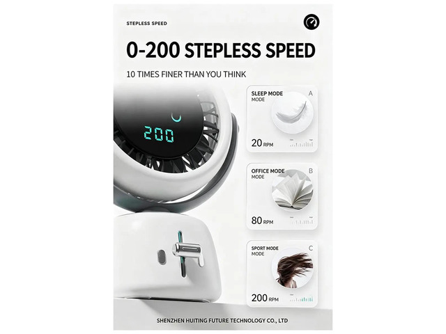 Ai Face-Tracking F08 Desktop Circulating Silent Fan-Summer Electronics Mini Fan