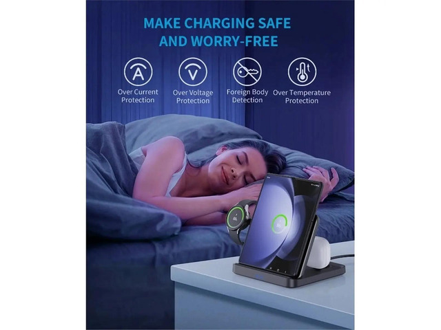 Foldable Charger for Z Fold 7 6 for Galaxy S24 S25 Ultra Charger Stand