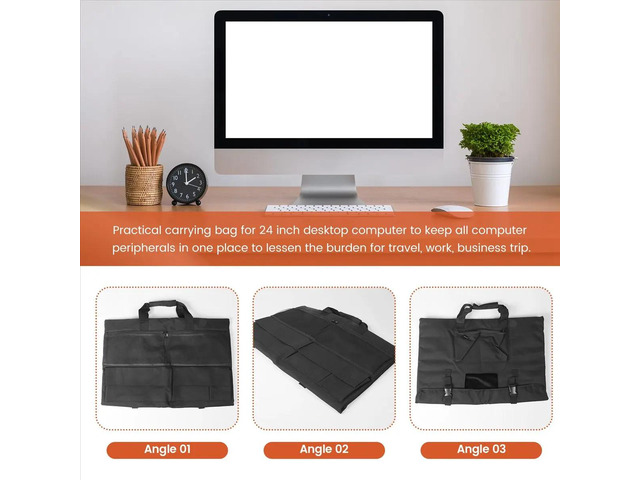 Travel Carrying Case for 24Inch Desktop Computer,Protective Storage Bag for Monitor Dust Cover with Handle