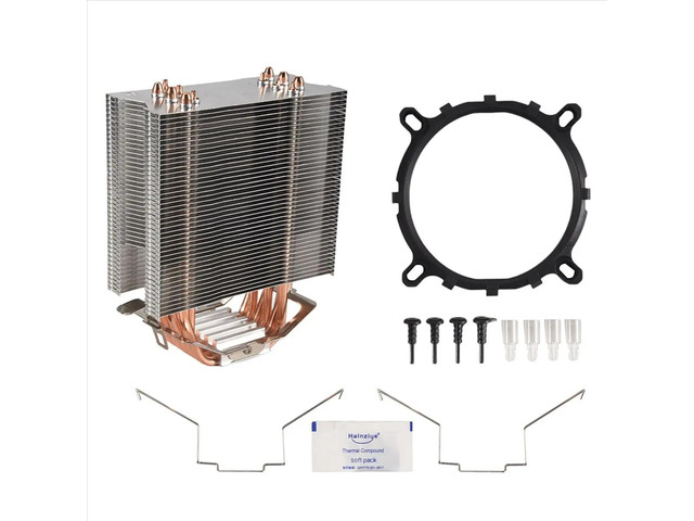 Fanless CPU Cooler 12Cm Fan 6 Copper Heatpipes Fanless Cooling Radiator for LGA 1150/1151/1155/1156/775
