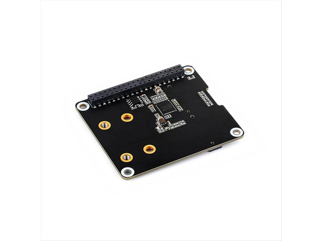 Adapter Board PCIe to 2-CH M.2 HAT+ On-Board Indicators Power Monitor Chip EEPROM for 5
