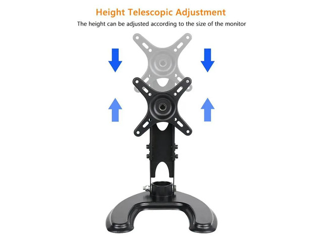Monitor Stand for Height Adjustable 360° Rotating Stand Tablet Support Desk Smart Display Holder