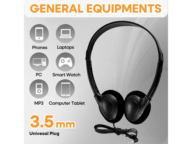 12 Pack Kids Headphones for Classroom School Students, Headphones for Students Children Toddler Teens