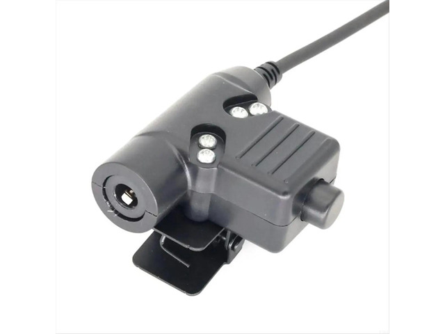 U94 PTT Adapters Push to Talking Button WalkieTalkie Headsets Cable for PRC152 6 Pin Plug Radios