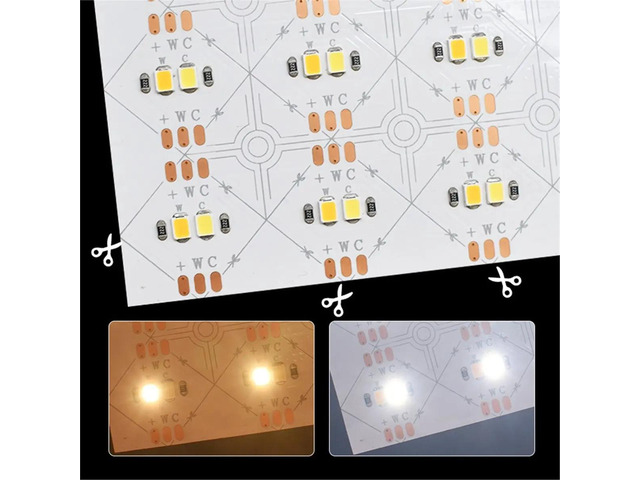 Flexible LED Sheets 490x245mm DC24V 484LED 28W Panel Lights for Marble Countertop Advertising Backlight Double Color