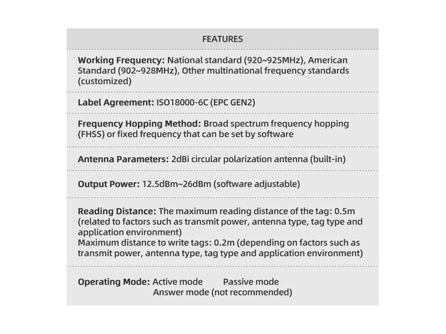 Ultra High Frequency UHF Reader Writer for ISO18000-6C EPC GEN2 with SDK Development USB 902-928MHz Desktop Reader