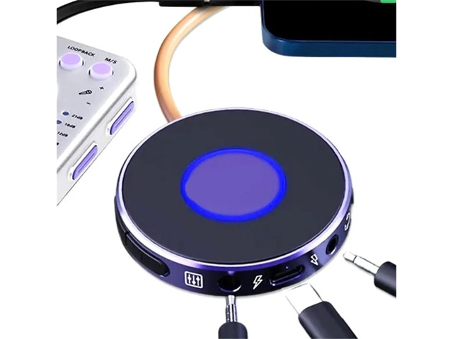 Live Dock A10 Audio Adapter with USB-C Music Recording Audio Interface for PC Computer Android Phones