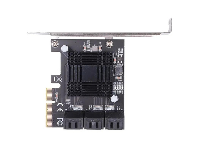 SATA 3 PCI Expansion Card PCI-E/PCIE SATA Controller SATA Multiplier SATA3 6Gbps ASMedia ASM1166 Chip for HDD SSD 1X