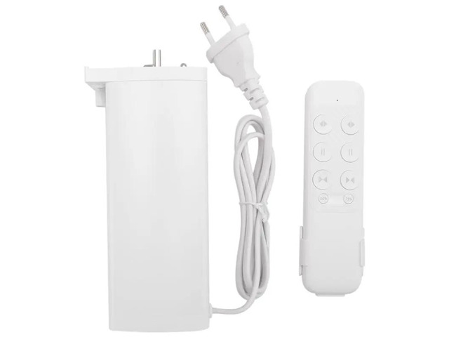 Tuya Zigbee Smart Electric Curtain Motor With 2 Channel Remote Intelligent Shutter Motor For Alexa EU Plug
