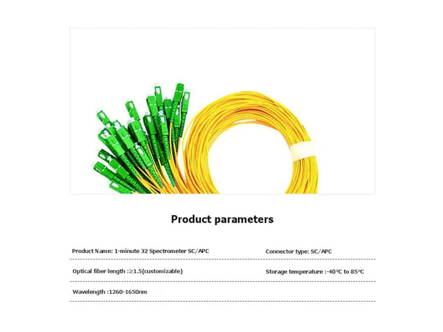 SC/ 1x32 Fiber Optical Splitter 1:32 Fiber Optic Splitter Coupler Low Insertion Loss SC/ Splitter for FTTH Network