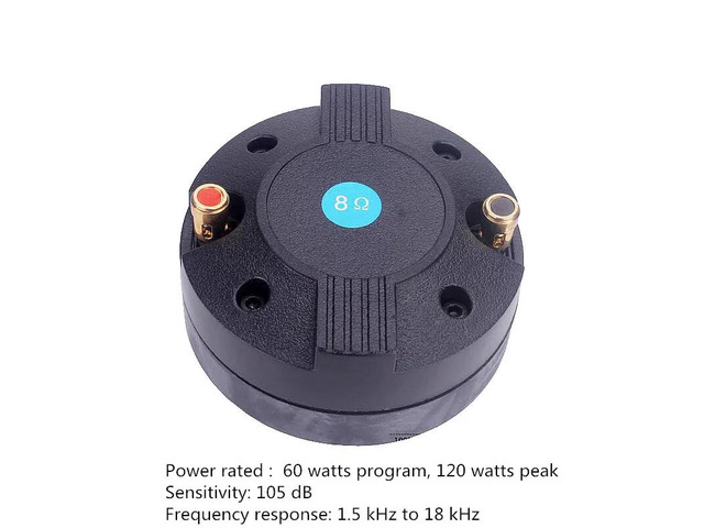 1PC DJ Speaker Horn Tweeter 34mm Voice Coil Diaphragm HiFi Treble Accessories For Studio Home Theater Mixer Professional Audio