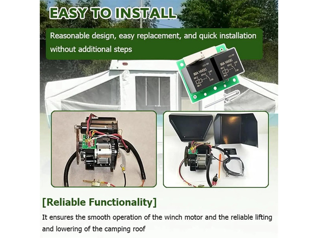 R001751 Relay Fit for Up RV 12 Volt Motorized Winch Replaces Model P92001 Power Winch,RV Replacement Parts