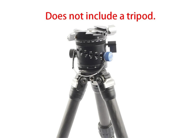 Panoramic Tripod Head 360 Degree Turn Indexing Rotator, Panoramic Camera Head for Seamless Multi-Row Panoramic Shoots