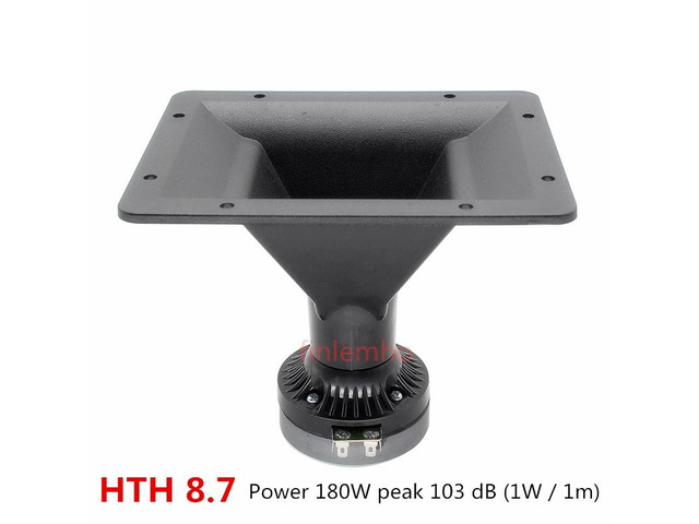 HTH 8.7 Speaker Horn Tweeter Voice Coil 25mm Resin Diaprhragm 200W Peak HiFi For Professional Mixer DJ Audio Home Theater