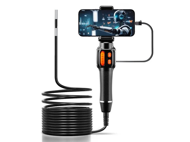 Articulated HD For Car Endoscope Inspection Camera 360 Degree Rotation 6.0Mm Lens For IOS Android 1080P Borescope