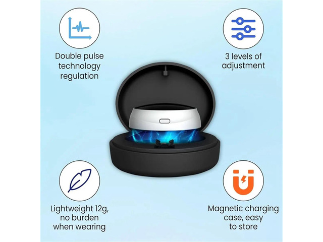 Deep Sleep Training Device Intelligent Throat Massager with Replacement Disposable Gel Patches Improving Sleep
