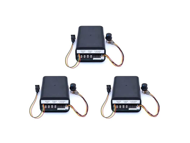 3X DC 10-55V 60A PWM Motor Speed Controller 0-100% RPM LED Digital Adjustable CW CCW Forward Reverse