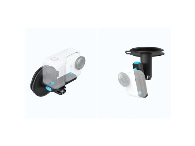 For GO Ultra Magnetic Rotating Bracket Pivot Stand Mount with Suction Base for Wall Window Camera Support