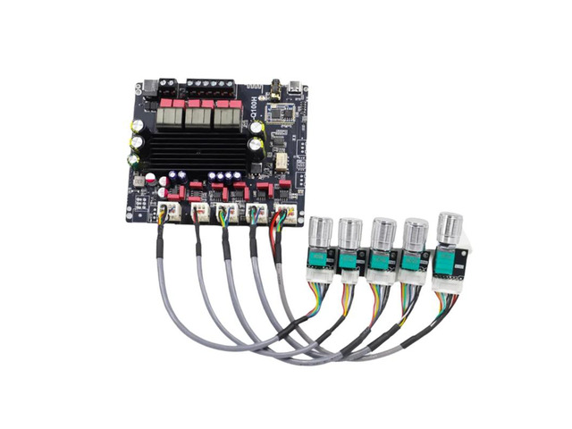 Q100H Bluetooth Digital Amplifier Board 2.1 Channel 50Wx2+ 100W Subwoofer Amplifier Board TPA3116 Supports For Qualcomm Apt