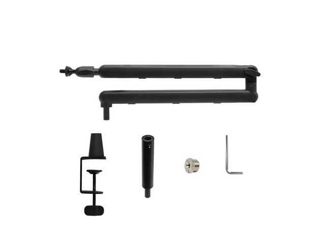 Mic Stand Desk, Heavy Duty Boom Bear With Desk Mount Clamp, Adjustable Microphone Stand Desk, Desk Mic Stand