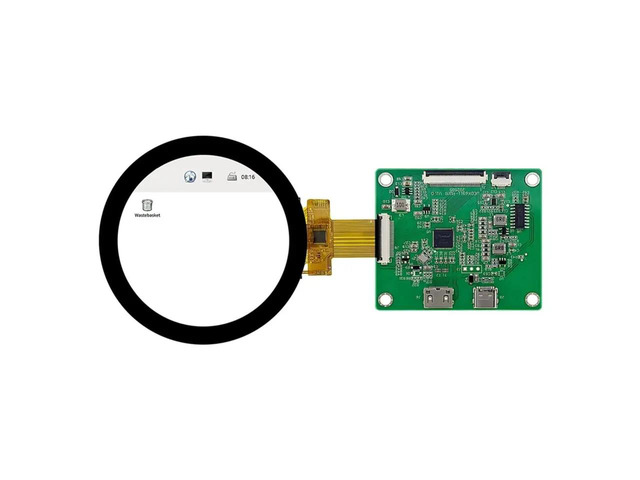 DSI TFT LCD Round Display with -Compatible Driver Board IPS HD Circular Screen for 5/4B 2.1' 480x480