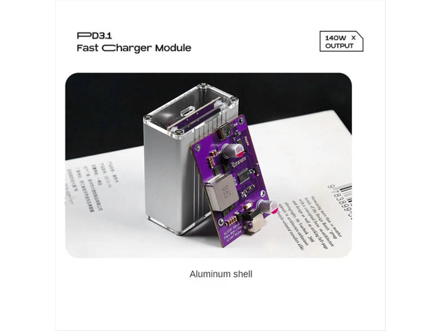 140W Fast Charging Desktop Charger 12-32V -Boost DC5.5X2.5mm to PD3.1 Conversion Module Type-C Output High Power, C1