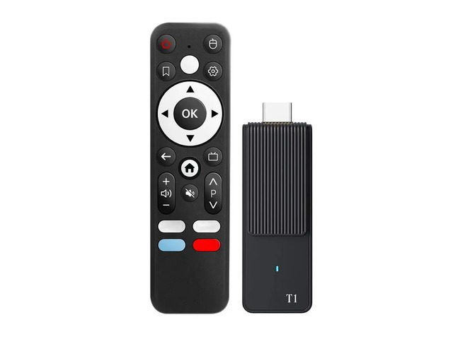 Voice Remote Assistant Android 14.0 RK3518 6 BT5.4 Smart TV Stick T1 Android TV Stick Home Media Player 2+ 16G