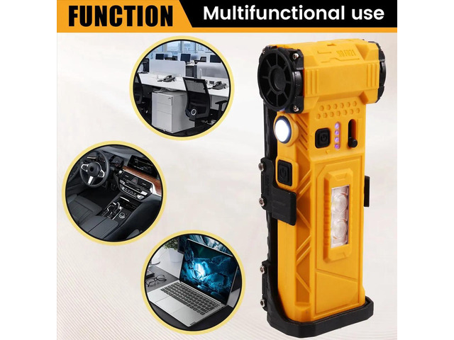Handheld Fan with Light 110000RPM Adjustable Speed Hair Dryer Vacuum Cleaner Air Dust Blower Brushless Motor B