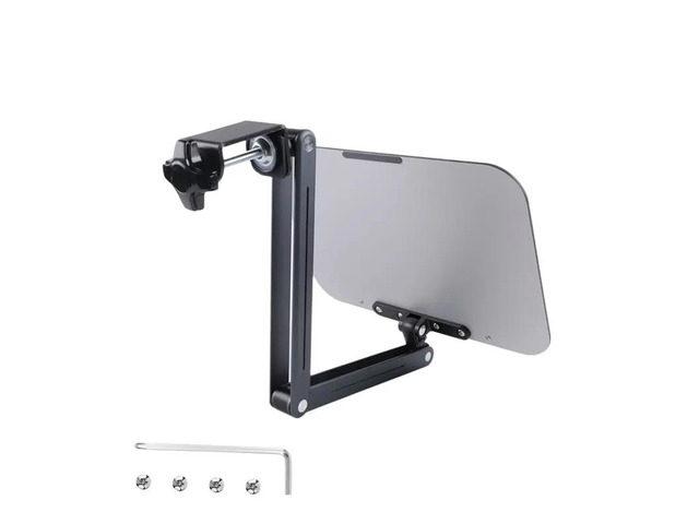 IDUD Desk Clamp Bookshelf For Reading, Ergonomic Design,Adjustable Height To 20 Inch With Swivel Base Cookbook Holder